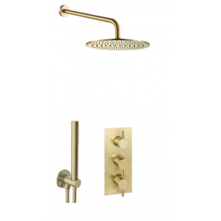 Showers brush brass