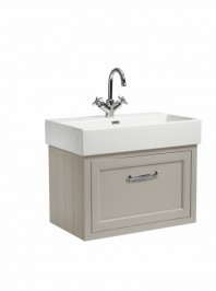 ROPER RHODES 700 WALL MOUNTED BASIN UNIT COMPLETE WITH CERAMIC BASIN MOCHA