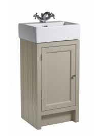 ROPER RHODES HAMPTON 400 CLOAKROOM BASIN UNIT COMPLETE WITH CERAMIC BASIN MOCHA