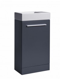 TAVISTOCK KOBE 450MM FREESTANDING UNIT COMPLETE WITH CERAMIC BASIN STORM GREY