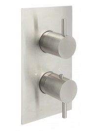 Just taps inox concealed thermostatic shower valve single outlet stainless steel