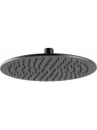 Just taps vos 200mm round shower head matt black