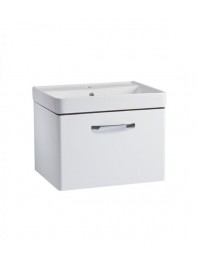 TAVISTOCK 600MM COMPASS WALL MOUNTED VANITY UNIT GLOSS WHITE