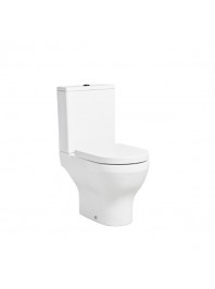 TAVISTOCK MICRO EVO RIMLESS OPEN BACK CLOSE COUPLED TOILET WITH SOFT CLOSE SEAT