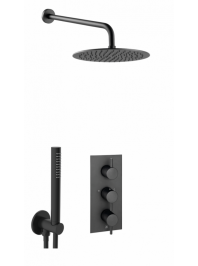 JTP Vos Shower Combination 2 Outlet Matt Black