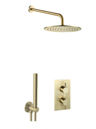 JTP Vos Shower Combination 2 Outlet Brushed Brass