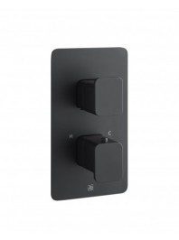 HIX Thermostatic Concealed 1 Outlet Shower Valve matt black