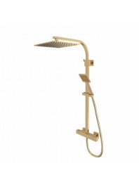 Tavistock INDEX DUAL FUNCTION BAR SHOWER SYSTEM BRUSHED BRASS