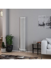 Rivassa 2 Column Radiator 1800mm High Gloss White